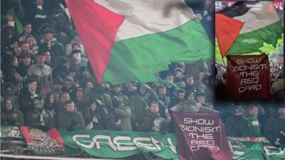 İskoç ekibi Celtic’in taraftarları, UEFA Şampiyonlar Ligi’nde Bayern Münih ile