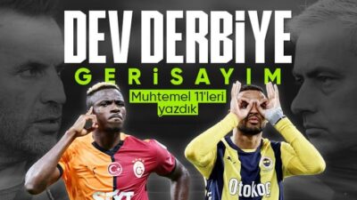 Süper Lig'in 25. haftasında Galatasaray, derbi maçında Fenerbahçe'yi konuk edecek.