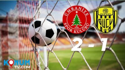 TFF 1. Lig’in 22. hafta mücadelesinde Ümraniyespor, sahasında karşılaştığı MKE