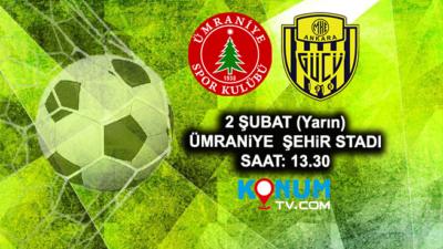TFF 1. Lig'in 22. hafta mücadelesinde Ümraniyespor sahasında MKE Ankaragücü’nü
