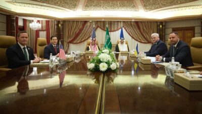 ABD ve Ukrayna heyetleri, Suudi Arabistan'ın Cidde kentinde gerçekleştirdikleri görüşmede,