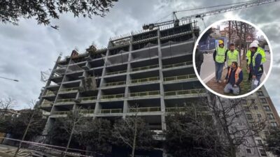 Ümraniye'de bir inşaat alanında yaşanan iskele çökmesi sonucu 2 işçi