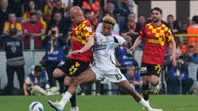 Süper Lig'in 32. haftasında Beşiktaş, deplasmanda Göztepe ile 1-1 berabere