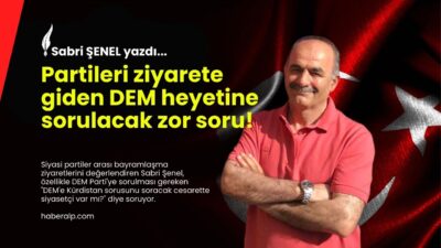 Siyasi partiler arası bayramlaşma ziyaretlerini değerlendiren Sabri Şenel, özellikle DEM