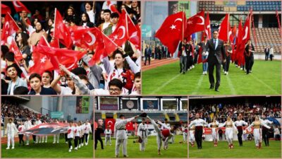 19 Mayıs Atatürk'ü Anma, Gençlik ve Spor Bayramı Türkiye'nin dört