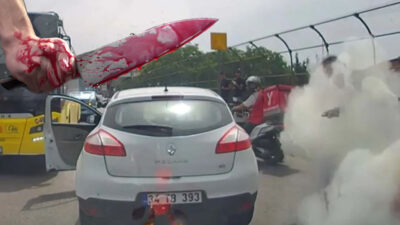 Ataşehir’de trafikte çıkan tartışmada bir sürücü, bıçakla üzerine gelen diğer