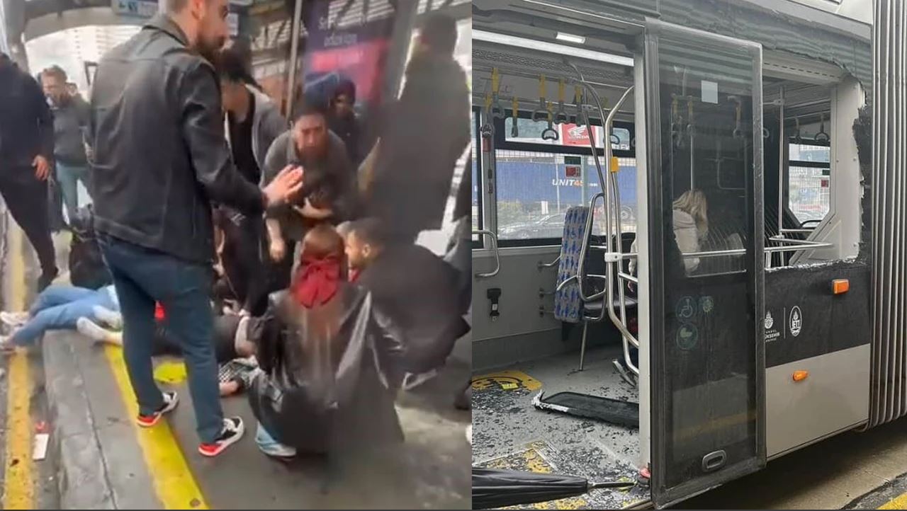 İstanbul Beylikdüzü’nde iki metrobüsün çarpışması sonucu meydana gelen kazada 1