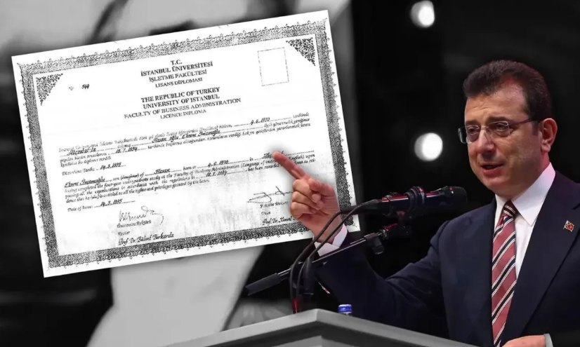 İstanbul Üniversitesi tarafından diploması iptal edilen Ekrem İmamoğlu'nun diploma bilgisini