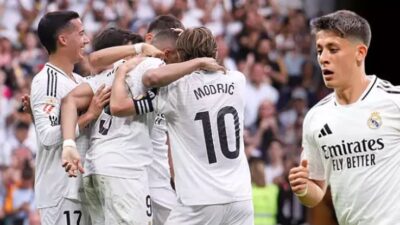 Real Madrid, sezonun kapanış mücadelesinde Real Sociedad’ı 2-0 mağlup etti.