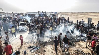 Gazze Şeridi'nde 90 günlük ablukanın ardından insani yardım TIR'larının bölgeye