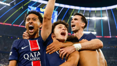 PSG, UEFA Şampiyonlar Ligi finalinde Inter’i 5-0 mağlup ederek tarih