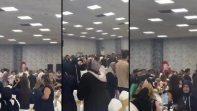 Kocaeli Kartepe’de bir düğünde “oyun sırası” nedeniyle gelin ve damat