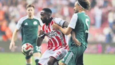2-1’in rövanşında Panathinaikos’u ağırlayan Karadeniz temsilcisi, kaleci Dragowski’ye takıldı. Avrupa