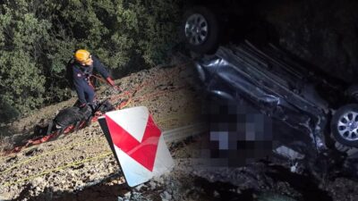 Sivas’ın Doğanşar ilçesinde, içerisinde 4 kişinin bulunduğu otomobil yaklaşık 100