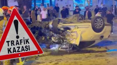 Ümraniye İnkılap Mahallesi’nde İETT otobüsü ile otomobil çarpıştı. Kazada 1’i