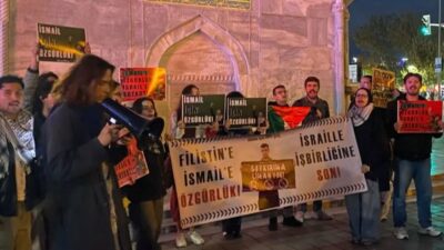 İsrail’e silah satan şirketlerin katıldığı IDEF 2025’i protesto eden ve