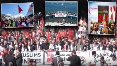 Türkiye’nin dört bir yanında on binlerce kişi, Gazze’ye yönelik saldırılar