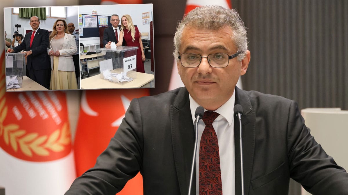 KKTC'nin Yüksek Seçim Kurulu (YSK) Başkanı Bertan Özerdağ açıkladığı sonuçlara