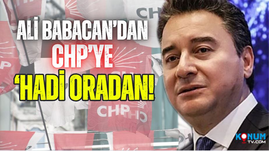 DEVA Partisi Genel Başkanı Ali Babacan, "CHP'nin oylarıyla seçildiler" söylemlerine
