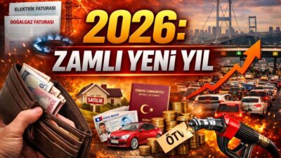2026 zam yılı olacak. Vergiden enerjiye, sağlıktan ulaşıma pek çok