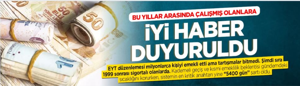 EYT düzenlemesi milyonlarca kişiyi emekli
