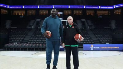Cumhurbaşkanı Recep Tayyip Erdoğan, NBA'in efsane basketbolcu Shaquille O'Neal ile