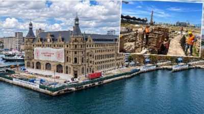 Haydarpaşa Garı’nda yürütülen restorasyon çalışmalarında yapının temellerine ilişkin kritik bir
