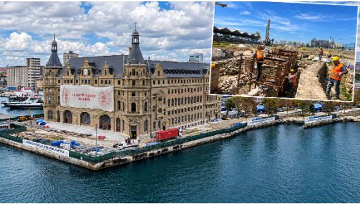 Haydarpaşa Garı’nda yürütülen restorasyon çalışmalarında yapının temellerine ilişkin kritik bir